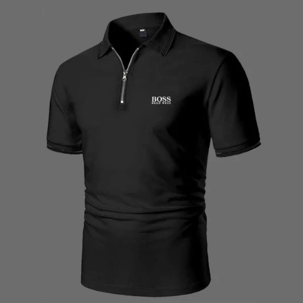 Zipper Polo Shirt