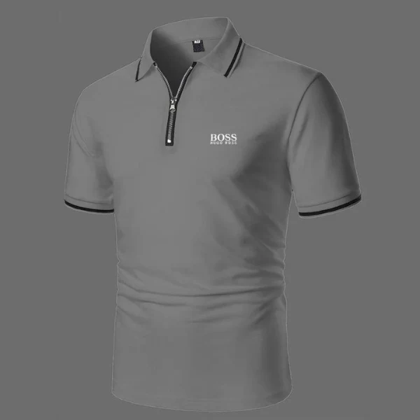Zipper Polo Shirt